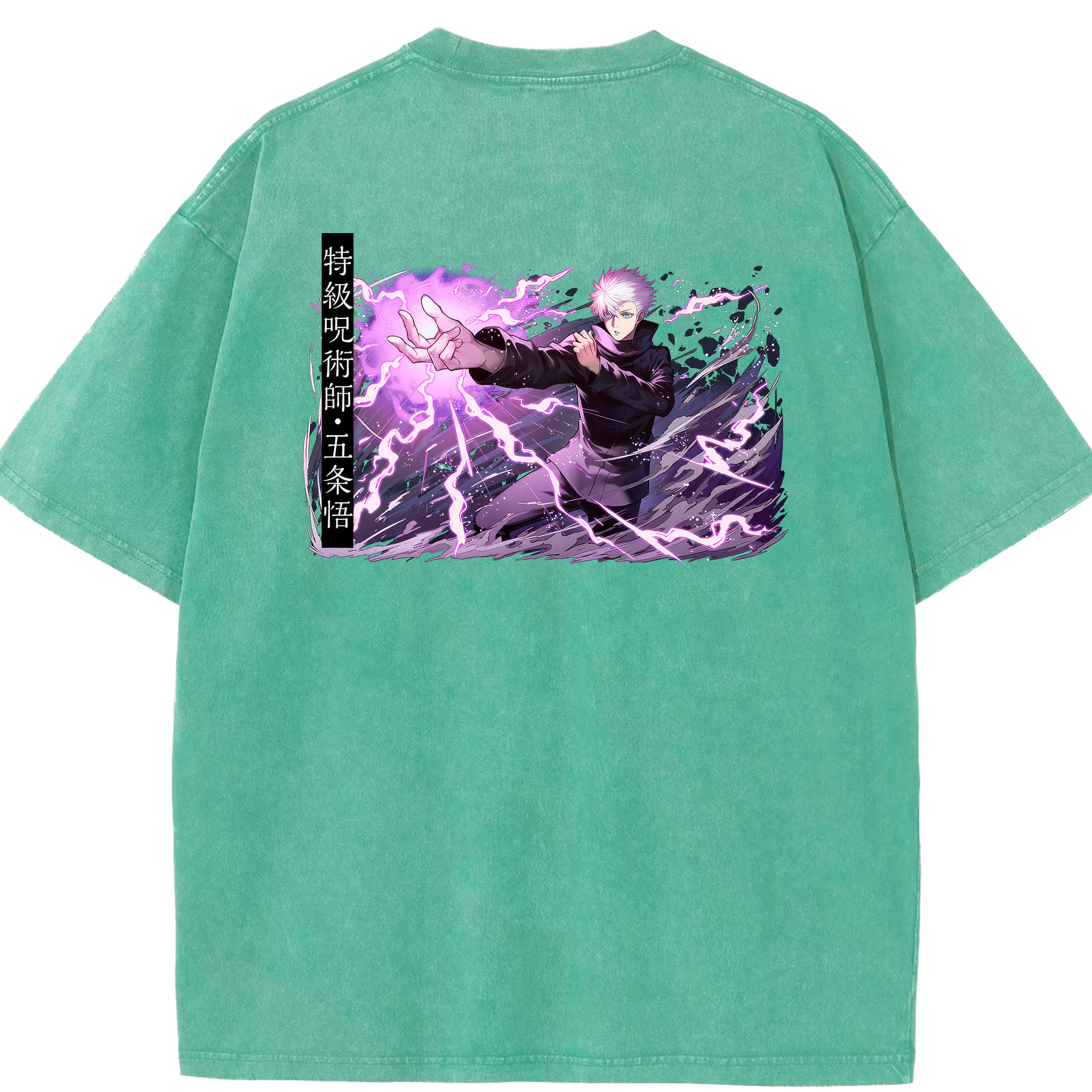 （画像用） 呪術廻戦 Jujutsu Kaisen 綿100% ヴィンテージ風 半袖Tシャツ（背面プリント）